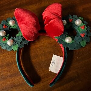 Disney Red and Green Holiday Headband